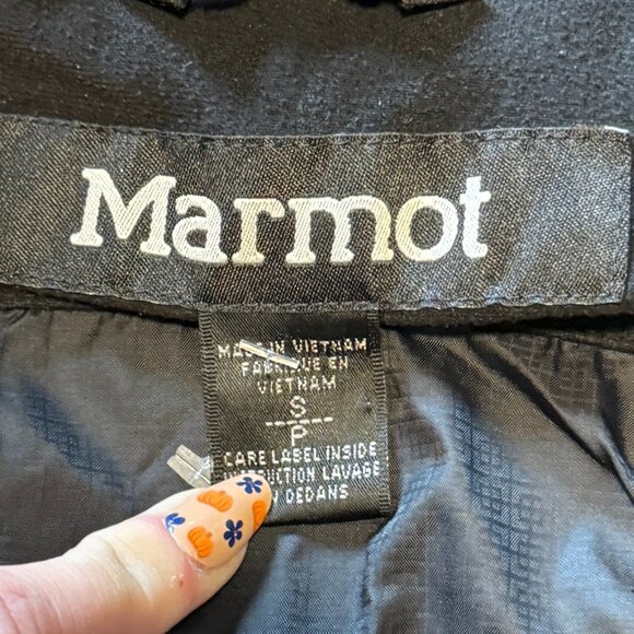 Marmot Women's Tamarack Jacket Small Black MemBrain Waterproof Outdoor Shell - Picture 5 of 7